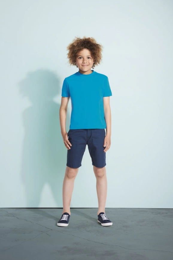 Футболка детская Regent Kids 150 бирюзовая, на рост 118-128 см (8 лет) фото 5
