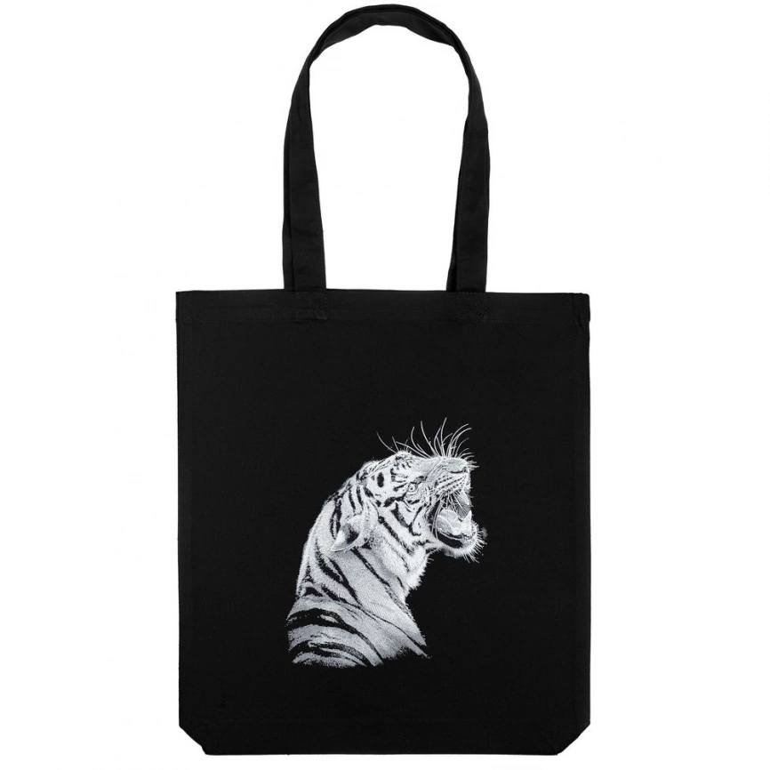 Холщовая сумка Like a Tiger, черная фото 1
