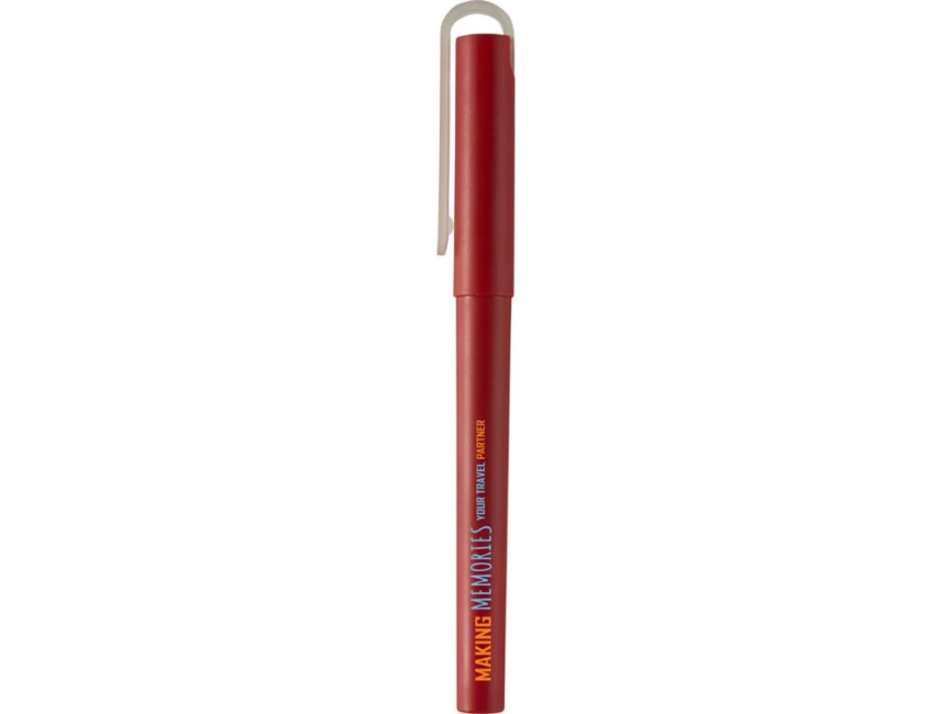 Гелевая шариковая ручка Mauna из переработанного PET-пластика, красный фото 4