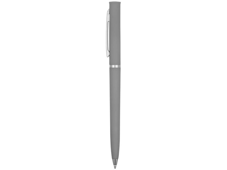 Ручка шариковая Navi soft-touch, серый фото 3