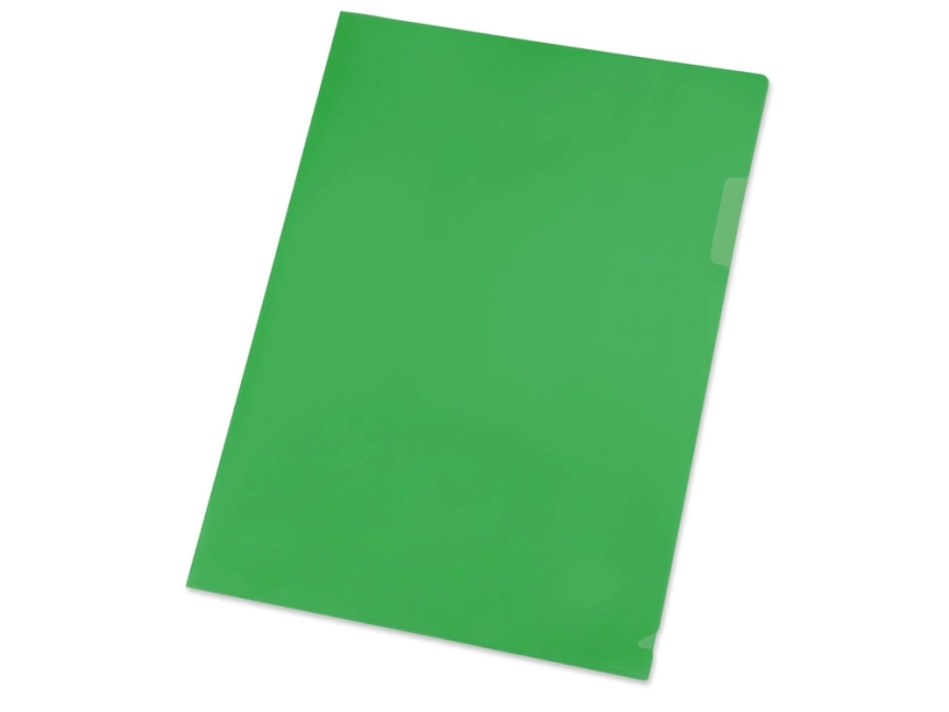 Папка- уголок, для формата А4, плотность 180 мкм, зеленый матовый фото 1