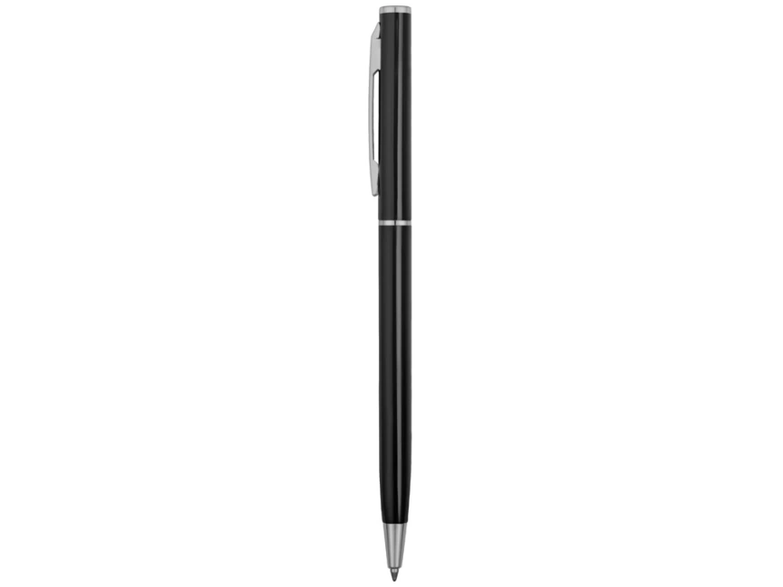 Ручка металлическая шариковая Атриум, черный фото 3