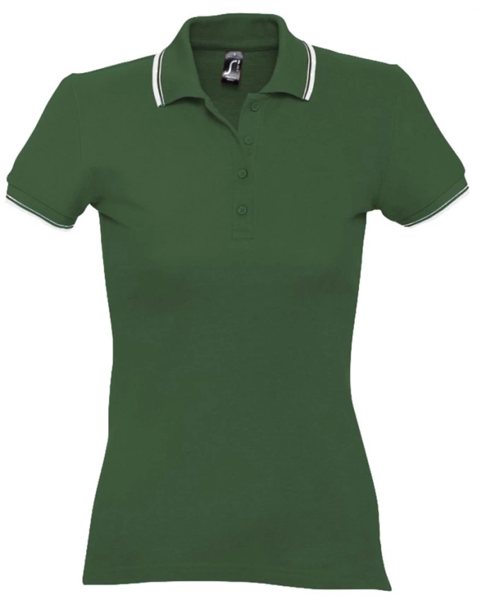 Рубашка поло женская Practice women 270 зеленая с белым, размер L фото 1