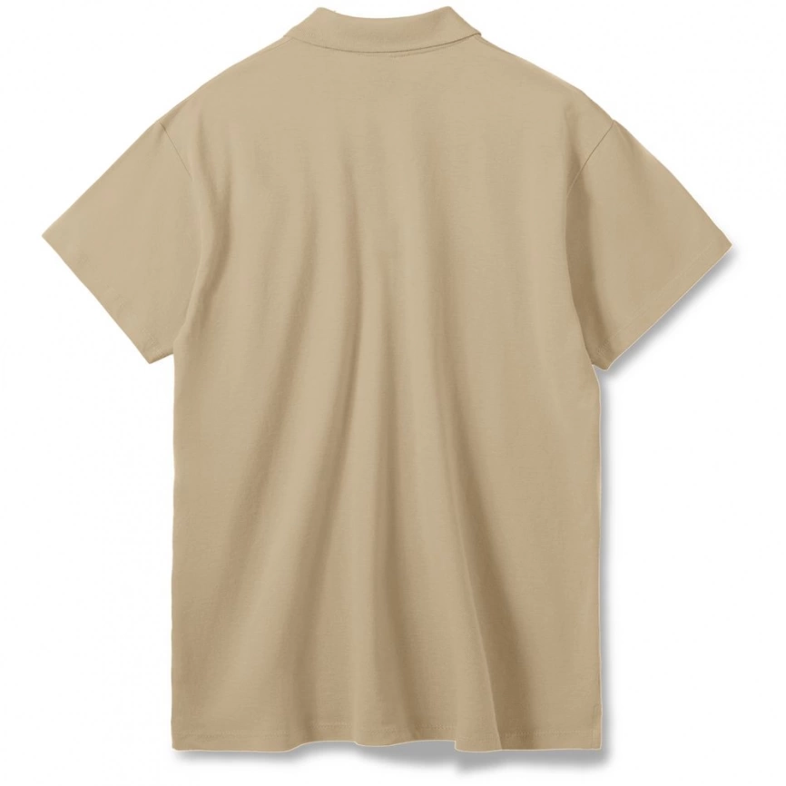 Рубашка поло мужская Summer 170 бежевая, размер XXL фото 10