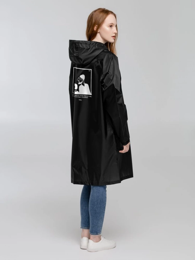 Дождевик с карманами «Леон», черный, размер S фото 2
