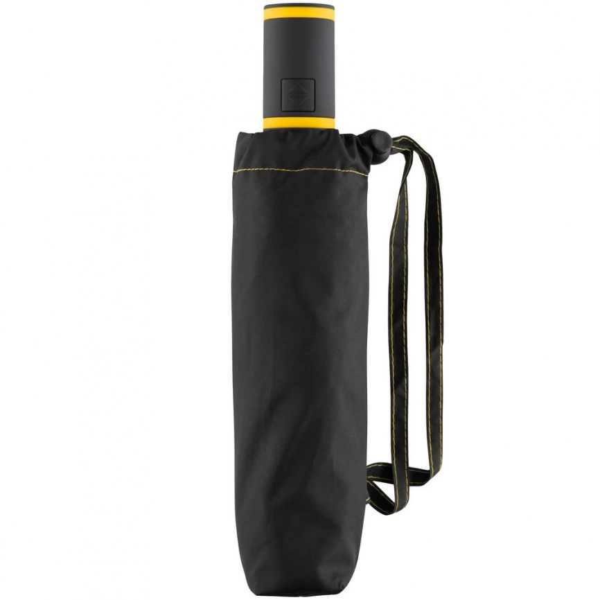 Зонт складной AOC Mini с цветными спицами, желтый фото 2