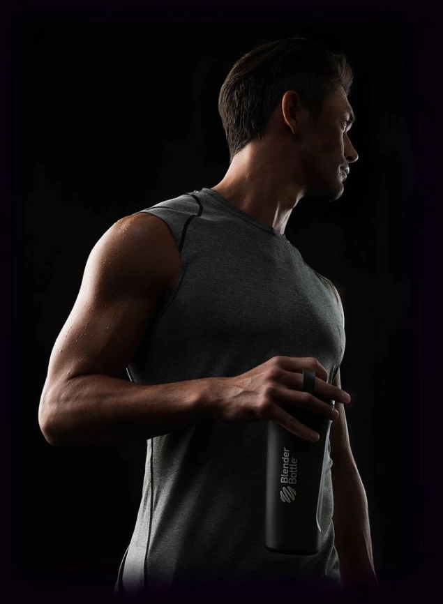 Спортивный шейкер Radian Insulated Stainless, матовый черный фото 3