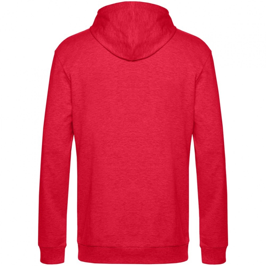 Толстовка с капюшоном унисекс Hoodie, красный меланж, размер XL фото 2