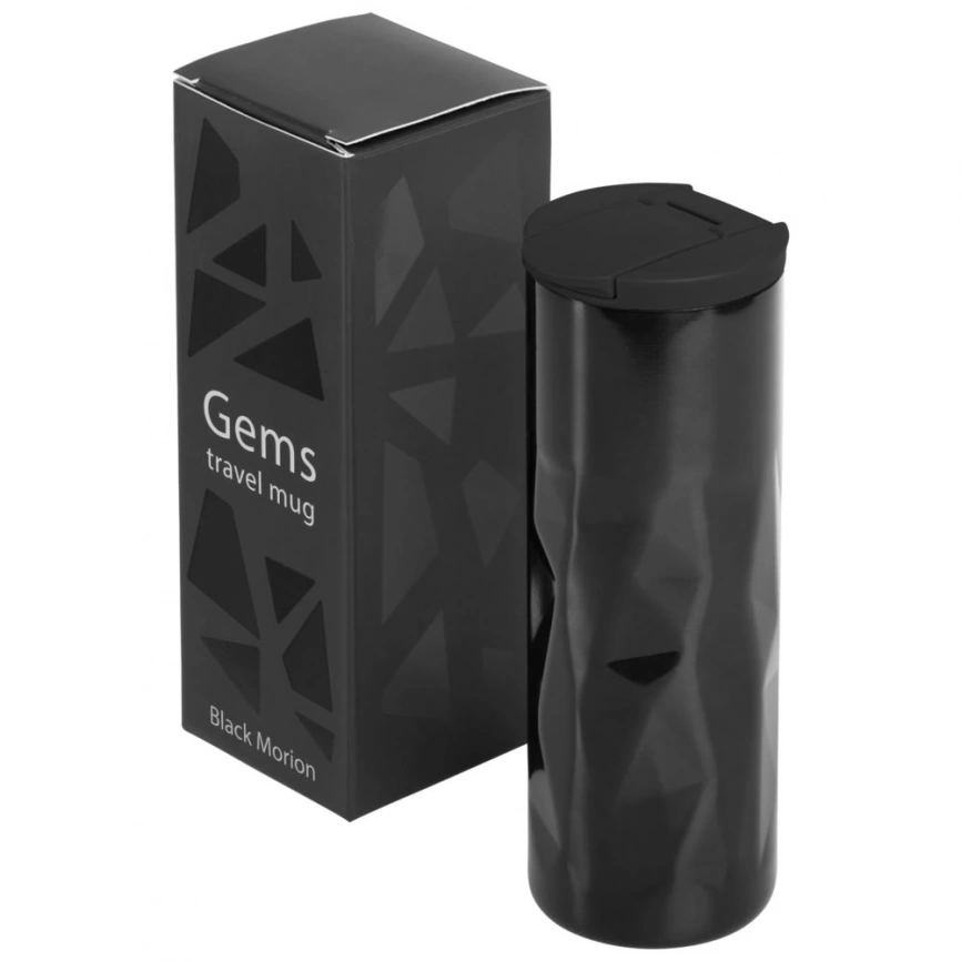 Термостакан Gems Black Morion, черный морион фото 2