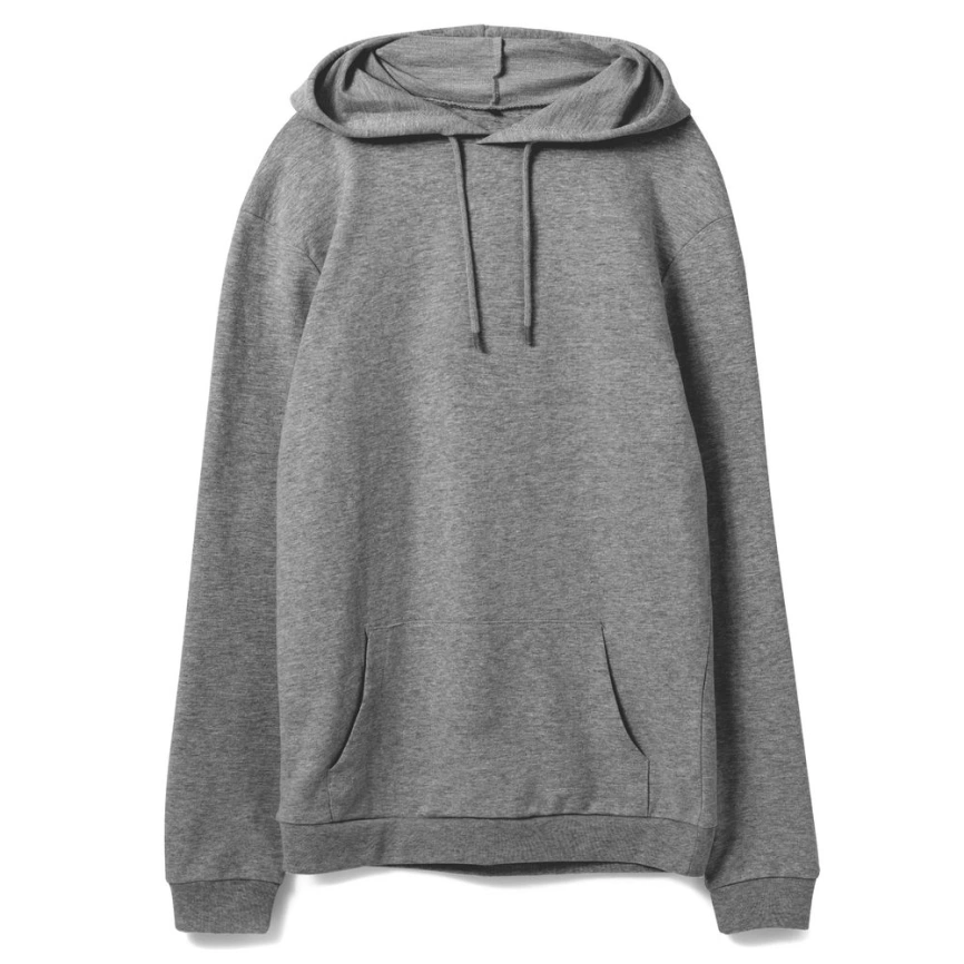 Толстовка с капюшоном унисекс Hoodie, темно-серый меланж, размер M фото 6