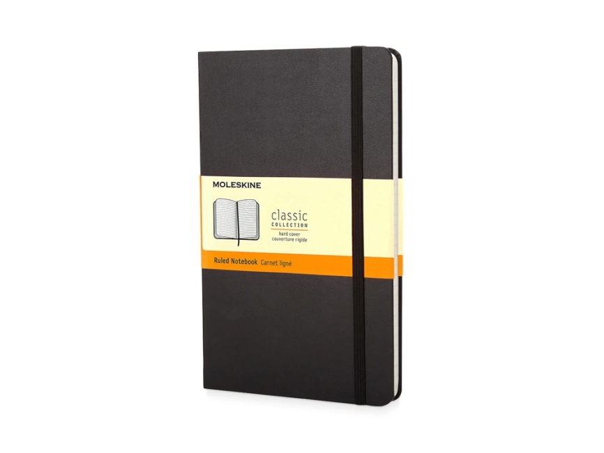 Записная книжка Moleskine Classic (в линейку) в твердой обложке, Pocket (9x14см), черный фото 1