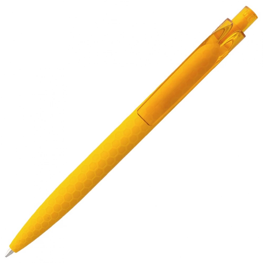 Ручка шариковая Prodir QS04 PRT Honey Soft Touch, желтая фото 4