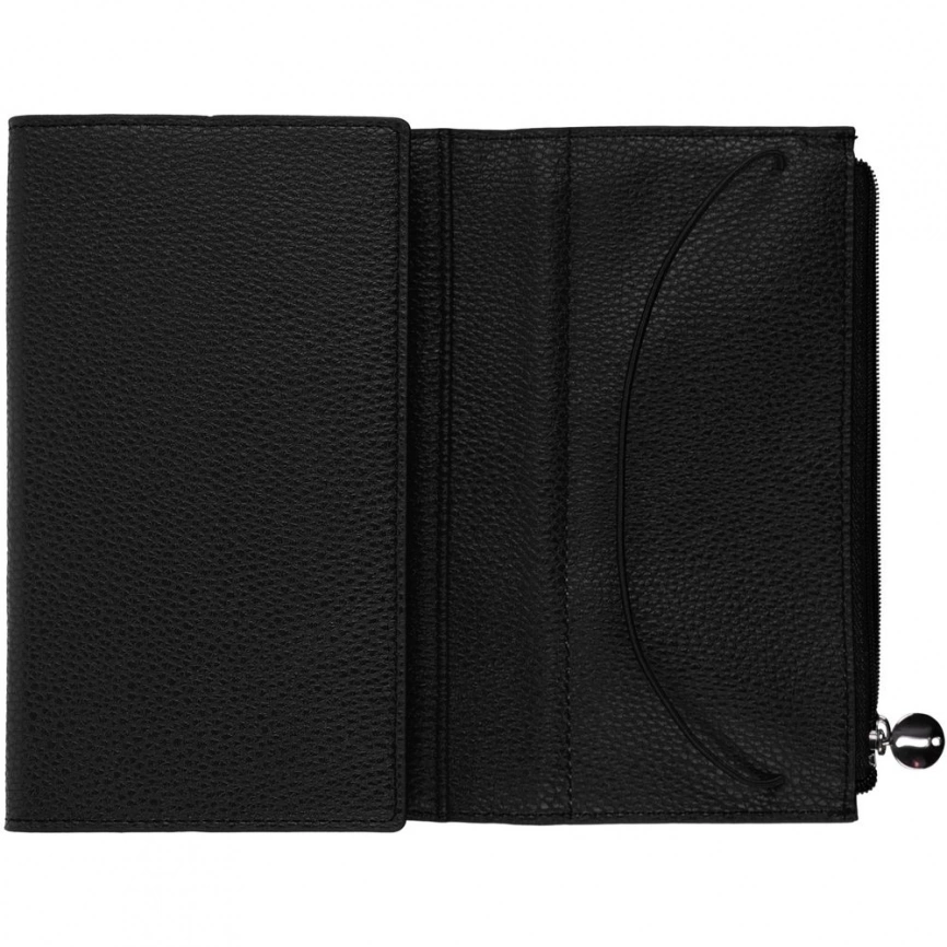 Ежедневник Zipco Flap, недатированный, черный фото 5