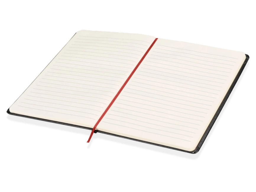 Блокнот в линейку формата А5, черный/красный фото 2
