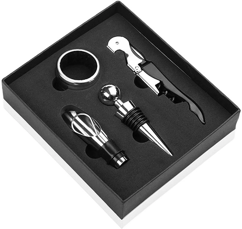 Винный набор Пьемонт, чёрный, в подарочной коробке фото 2