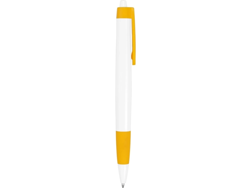 Ручка шариковая Havana, белая с жёлтым фото 3