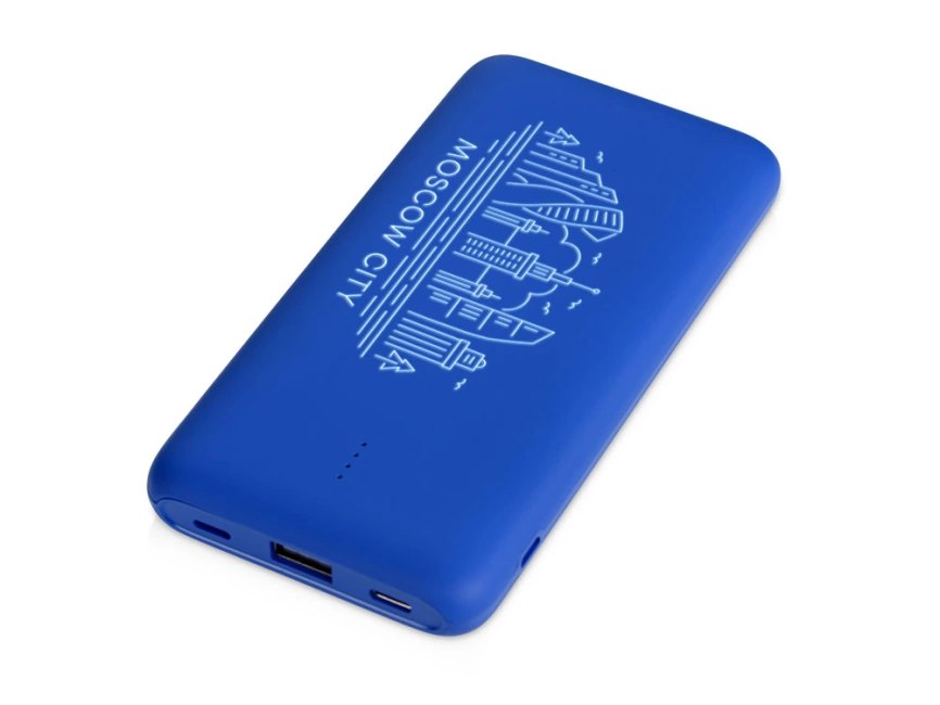 Внешний беспроводной аккумулятор с подсветкой лого Reserve X. 8000 mAh, синий фото 1