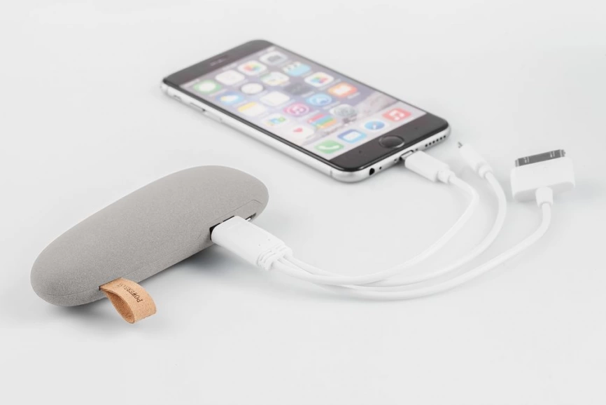 Внешний аккумулятор Pebble 2600 мАч, светло-серый фото 16