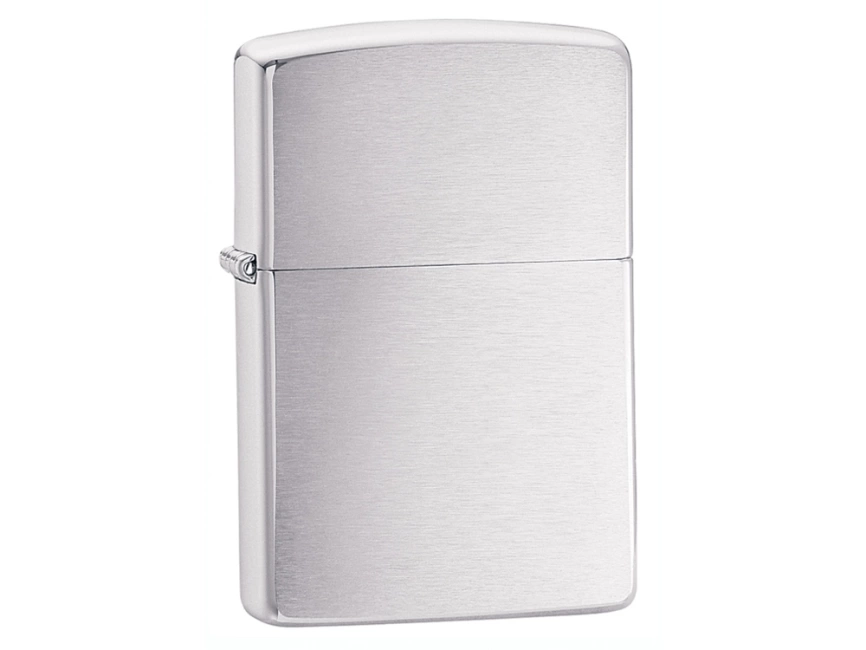 Зажигалка ZIPPO Classic с покрытием Brushed Chrome, латунь/сталь, серебристая, матовая, 38x13x57 мм фото 1