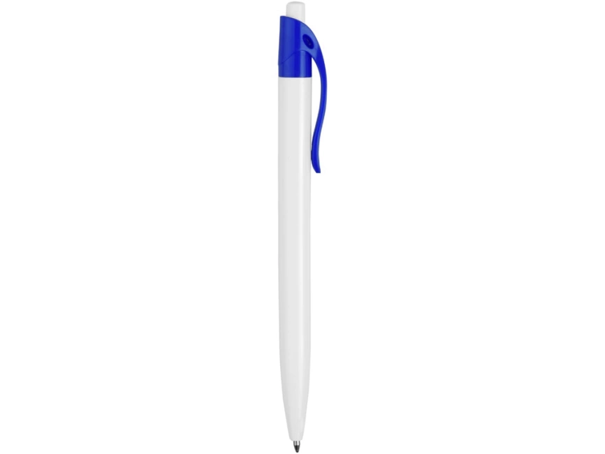 Ручка шариковая Какаду, белая с ярко-синим фото 3