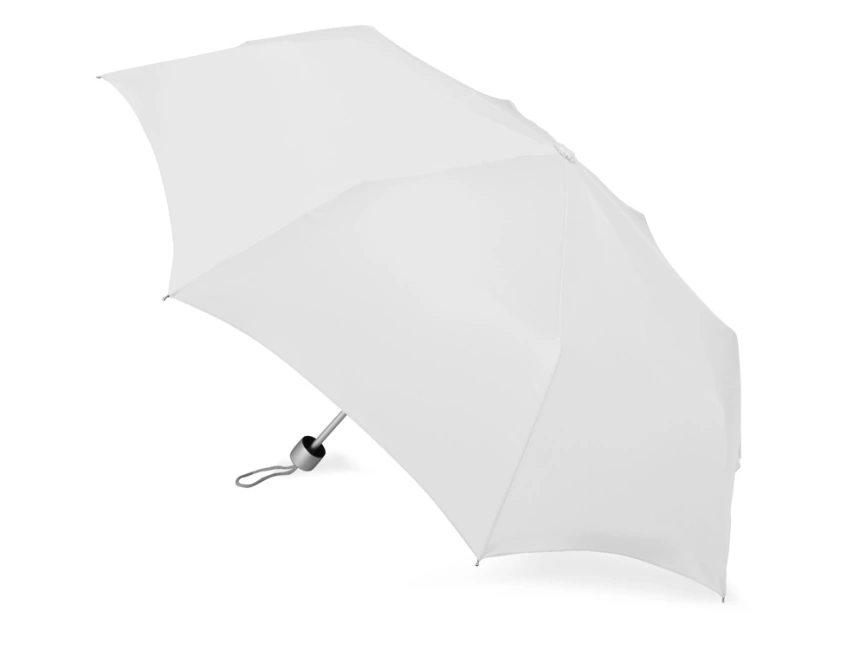 Зонт складной Tempe, механический, 3 сложения, с чехлом, белый фото 2