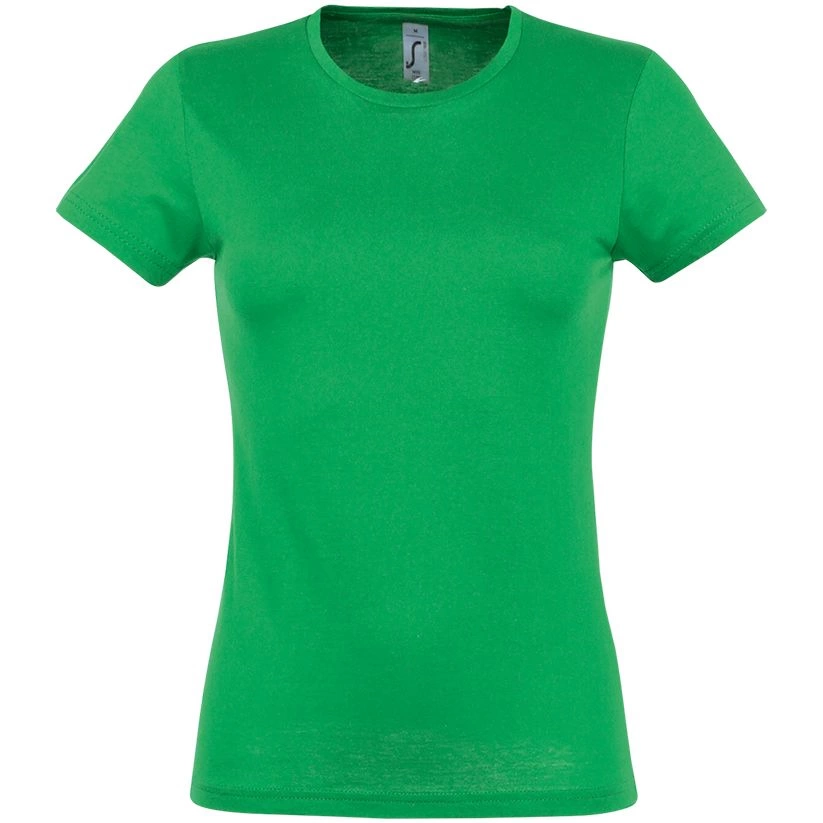 Футболка женская Miss 150 ярко-зеленая, размер XL фото 6
