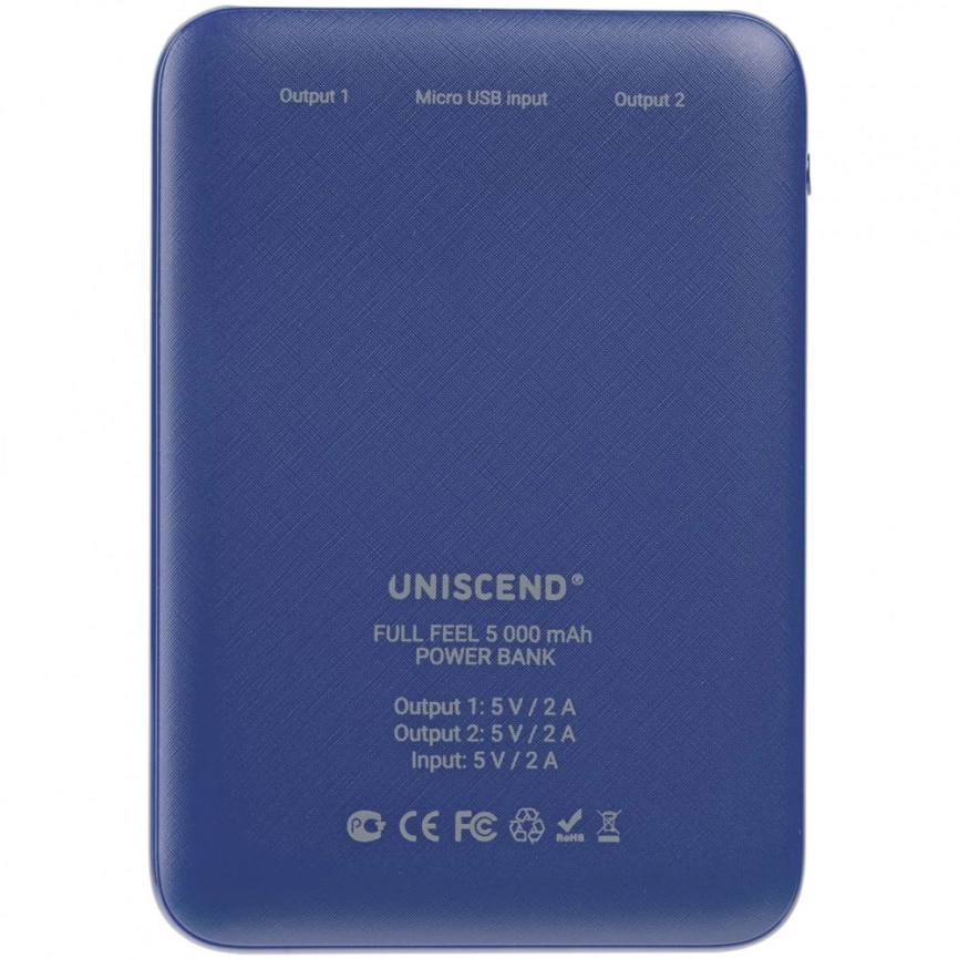 Внешний аккумулятор Uniscend Full Feel 5000 mAh, синий фото 4