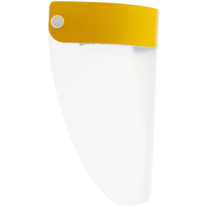 Прозрачный экран для лица Barrier, немедицинский, с желтой лентой фото 5