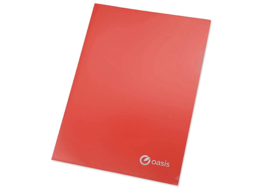 Папка- уголок, для формата А4, плотность 180 мкм, красный матовый фото 4