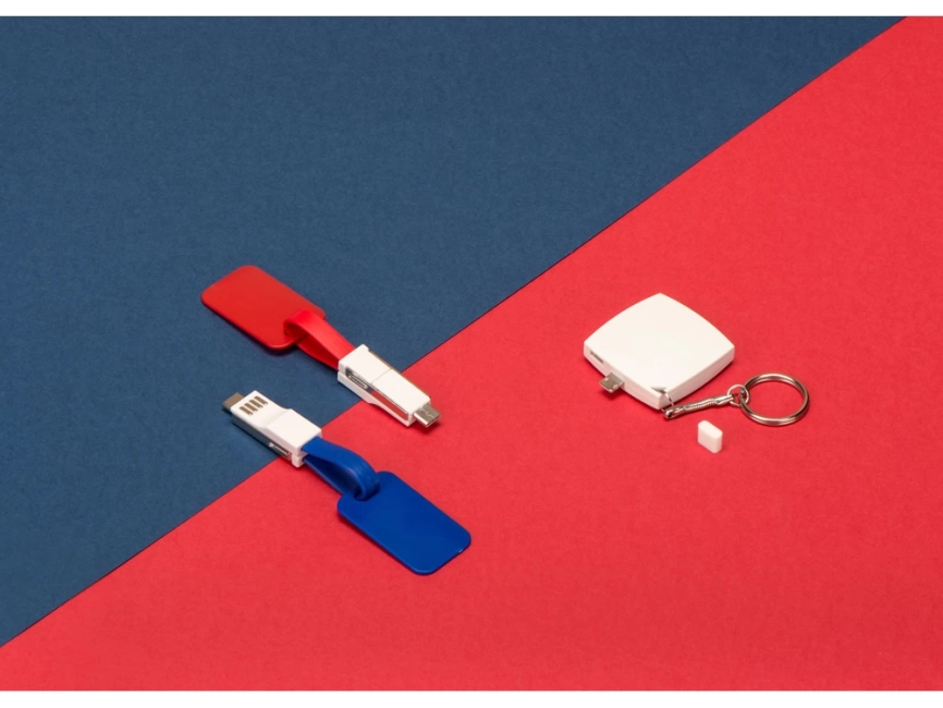 Портативное зарядное устройство-брелок Saver, 600 mAh, белый фото 6