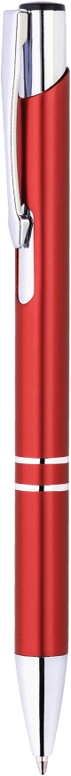 Ручка металлическая KOSKO, красная с серебристым фото 5