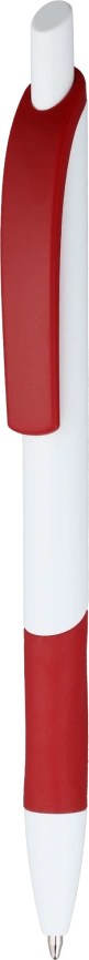 Ручка шариковая KLEO, белая с красным фото 2