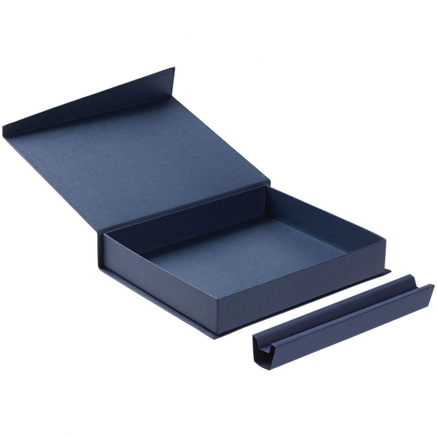 Коробка Duo под ежедневник и ручку, синяя фото 2