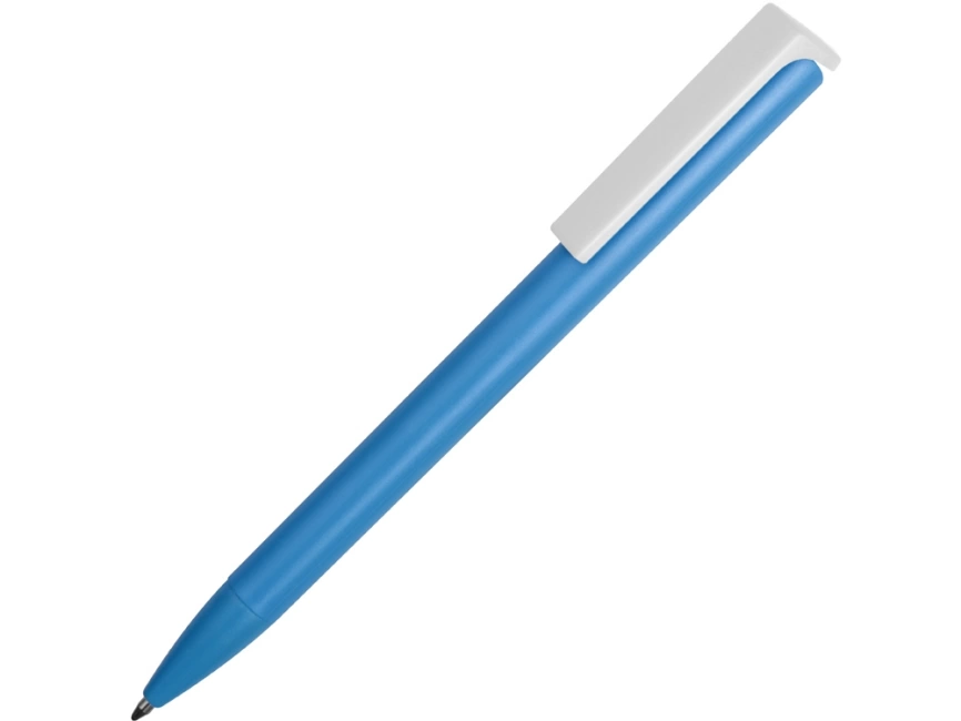 Ручка пластиковая шариковая Fillip, голубой/белый фото 1