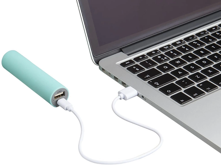 Зарядное устройство с резиновым покрытием 2200 мА/ч, мятный фото 2