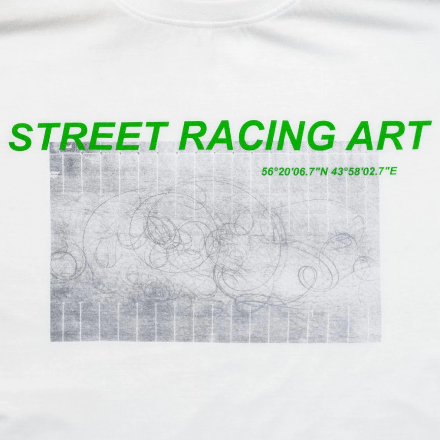 Футболка Street Racing Art, белая, размер XXL фото 3
