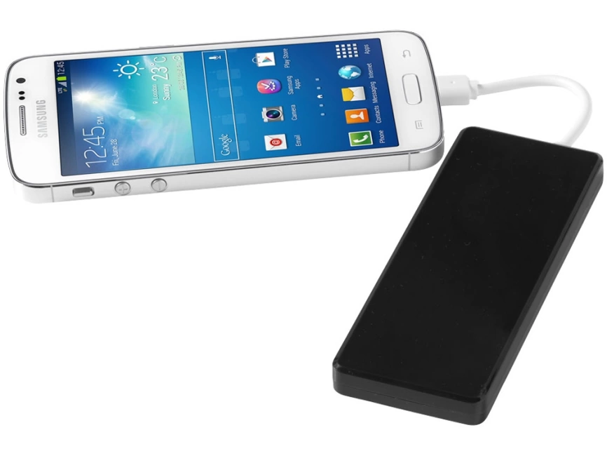 Портативное зарядное устройство Current, 1200 mAh, черный фото 4