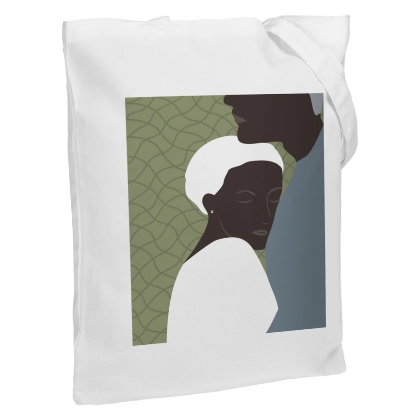 Холщовая сумка «Пара», молочно-белая фото 5