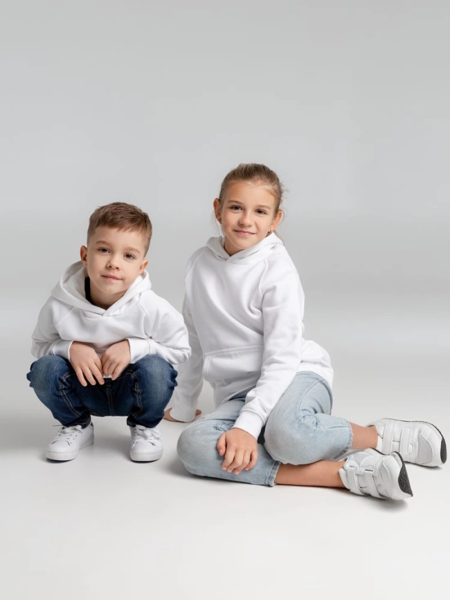 Толстовка детская Stellar Kids, белая, на рост 142-152 см (12 лет) фото 15