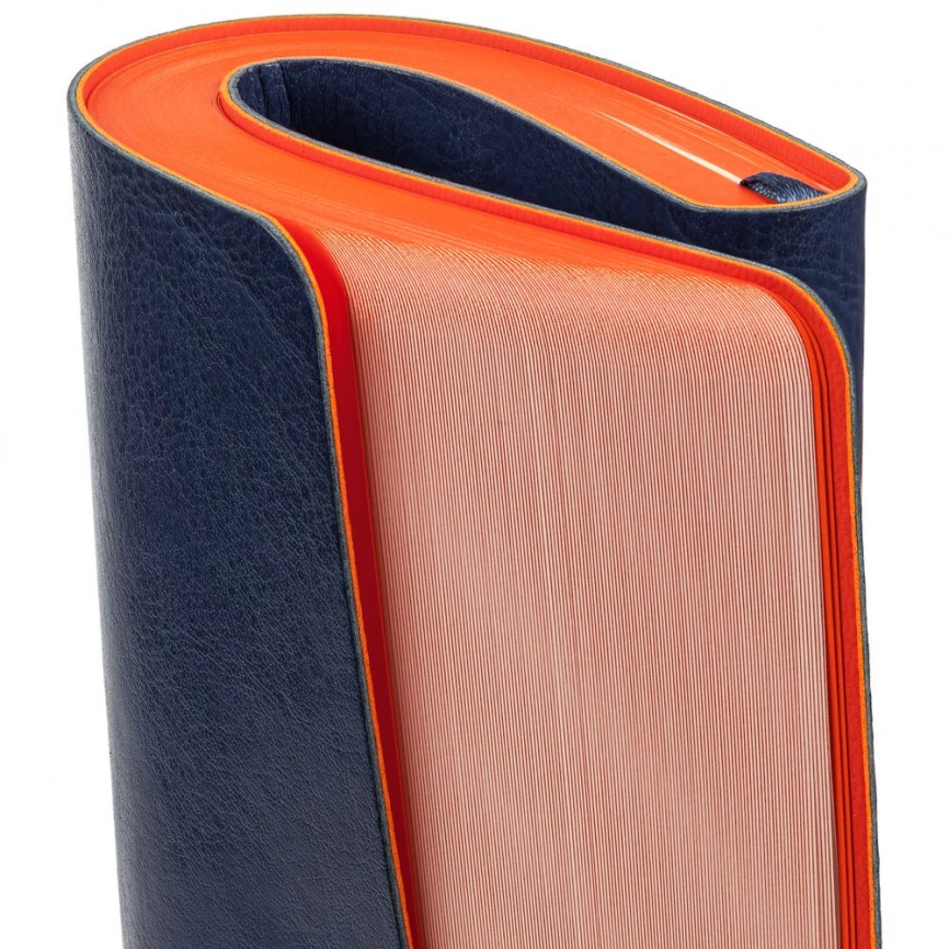 Ежедневник Slip, недатированный, синий с оранжевым фото 15