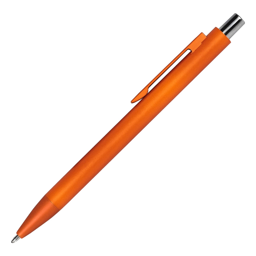 Ручка шариковая Snap матовая, металл, оранжевый/серебро фото 1