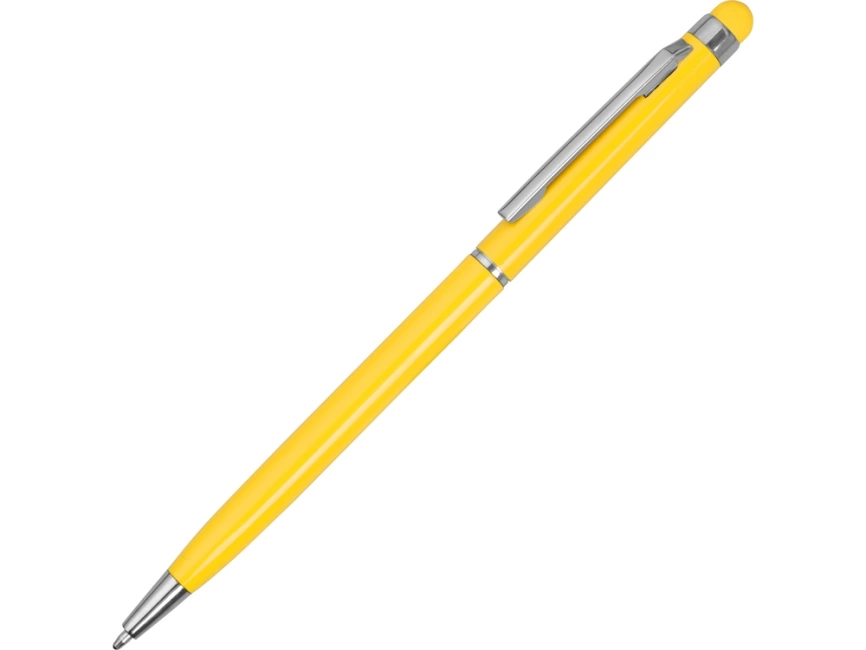 Ручка-стилус металлическая шариковая Jucy, желтый фото 1