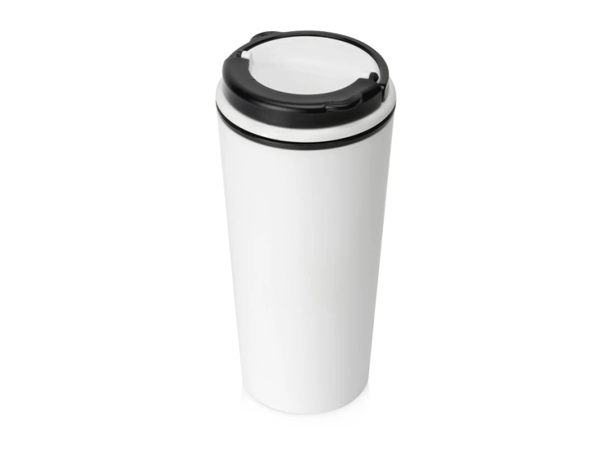 Стакан-тамблер Moment с кофейной крышкой, 350 мл, цвет белый фото 1
