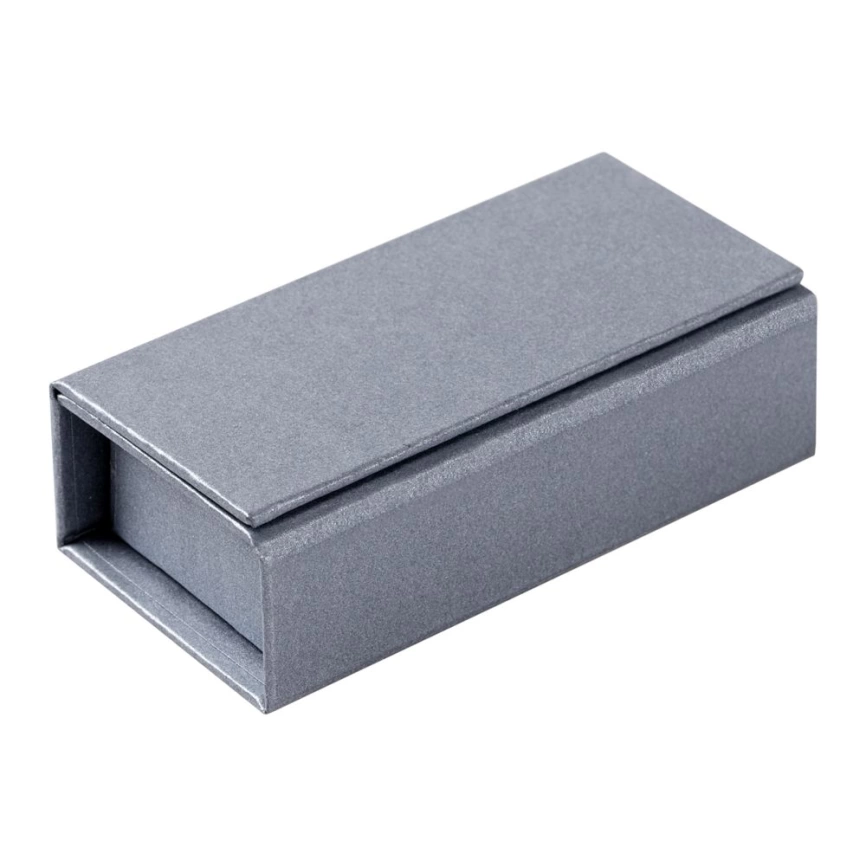 Коробочка под флешку Cocktail, темно-серебристая фото 1