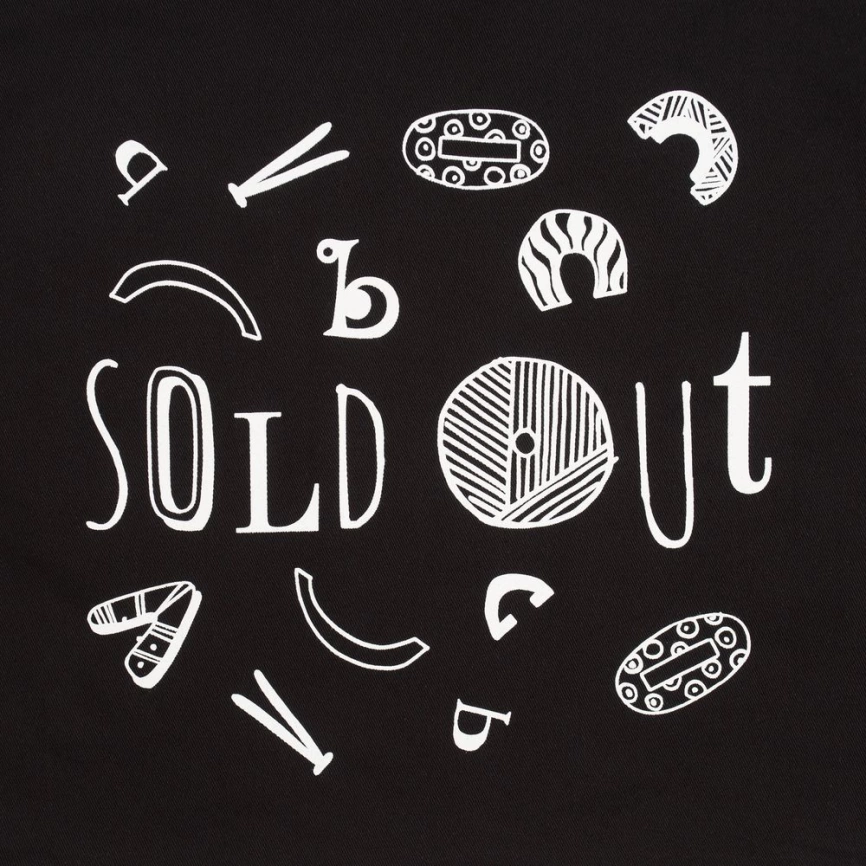 Холщовая сумка Sold Out, черная фото 4