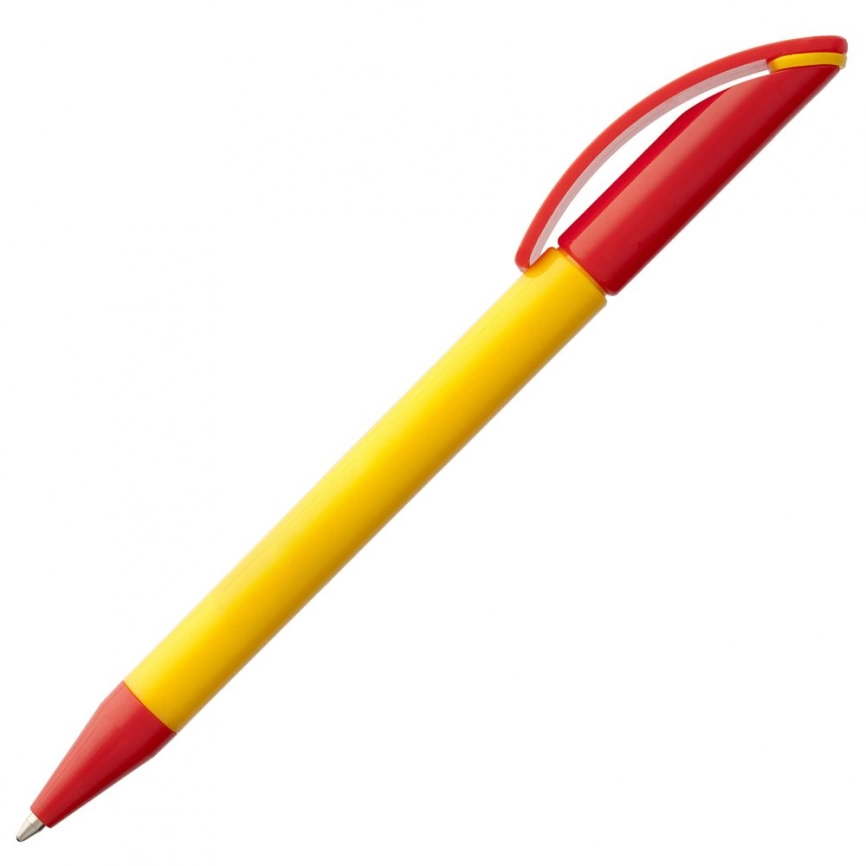 Ручка шариковая Prodir DS3 TPP Special, желтая с красным фото 2