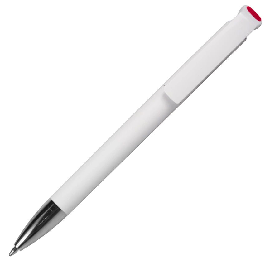Ручка шариковая Gracia, пластик, белый/красный фото 2