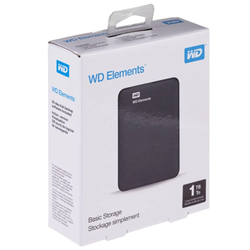 Внешний диск WD Elements, USB 3.0, 1Тб, черный фото 7