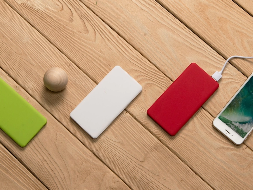 Портативное зарядное устройство Reserve с USB Type-C, 5000 mAh, красный фото 13