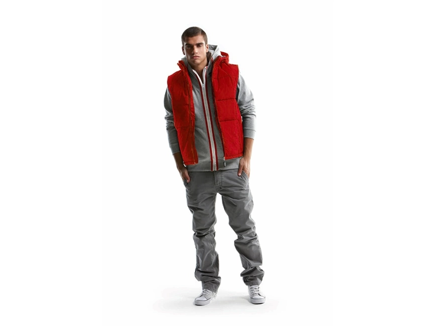 Жилет мужской, Slazenger, красный/белый фото 3